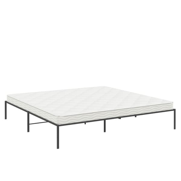 Sängram metall svart 200x200 cm