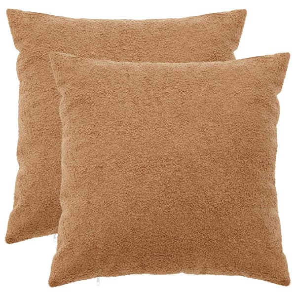 Kuddöverdrag 2 st HEERLEN Beige 55 x 55 cm Bouclé