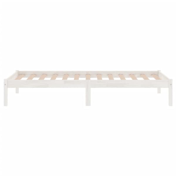 Sängram vit massiv furu 100x200 cm
