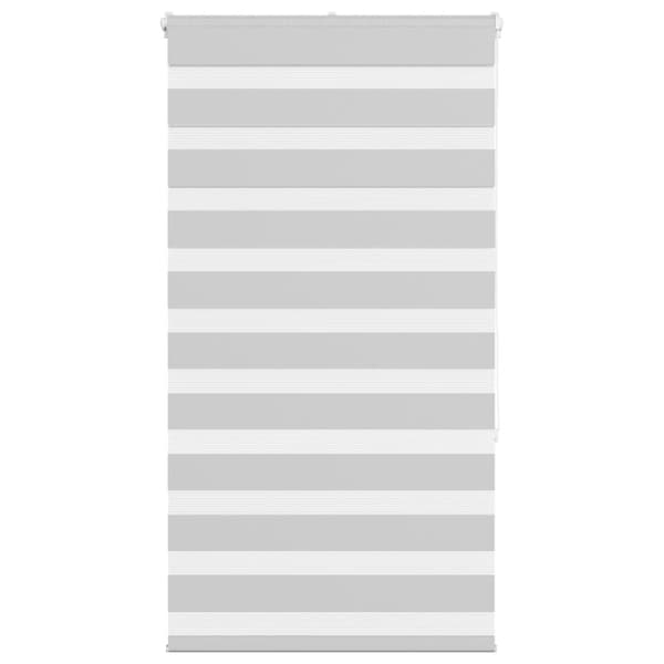 Rullgardin zebra ljusgrå 85x150 cm tyg bredd 80,9 cm polyester