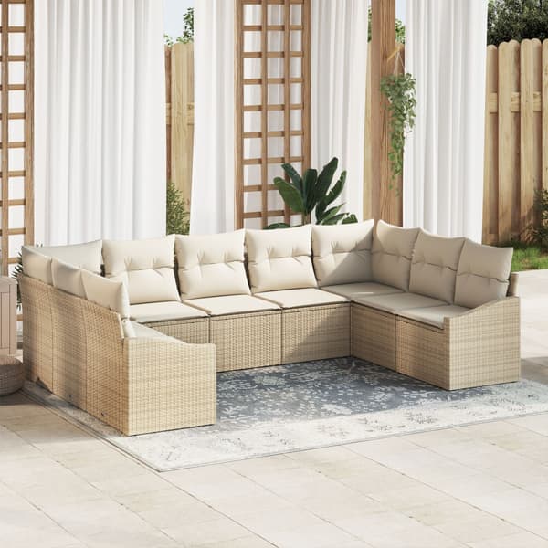 Soffset 9 st Beige konstrotting