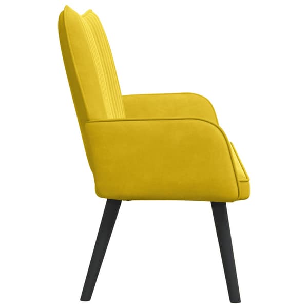 Tvåsitssoffa Gul 115 x 61 x 87 cm Sammet