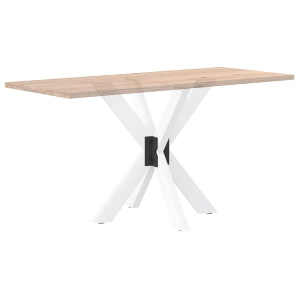 Matbordsben spindelformad vit 85x85x(72-73) cm stål