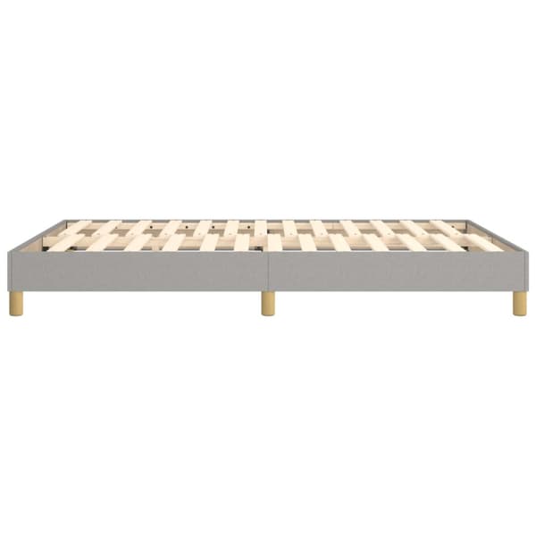 Boxspring-sängram ljusgrå 140x190 cm tyg