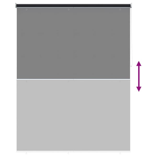 Rullgardin UV-skydd Antracit 200 x 140 cm Polyester