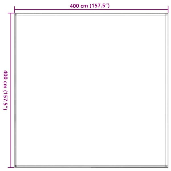 Tältmatta 400x400 cm antracit