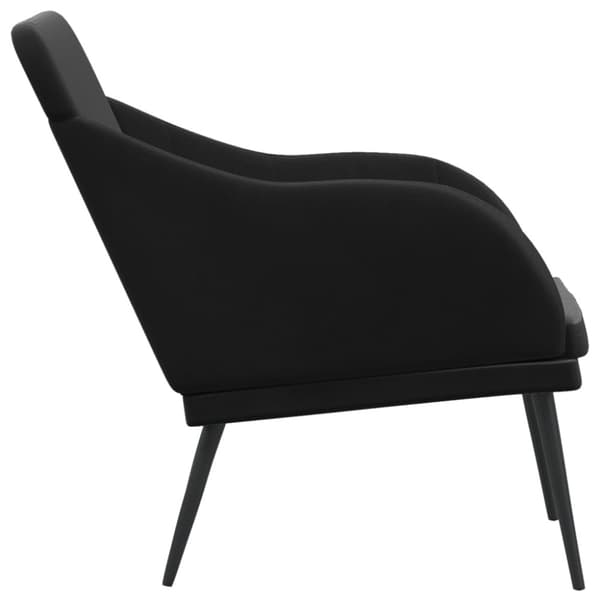 Bänk svart 110x76x80 cm sammet