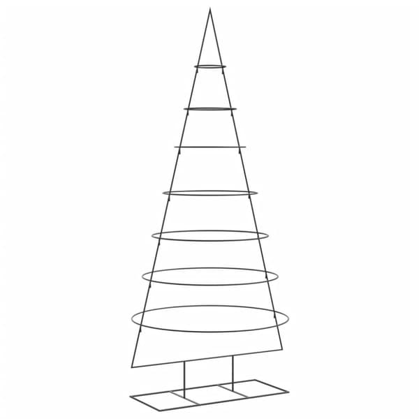 Julgran i metall svart 210 cm