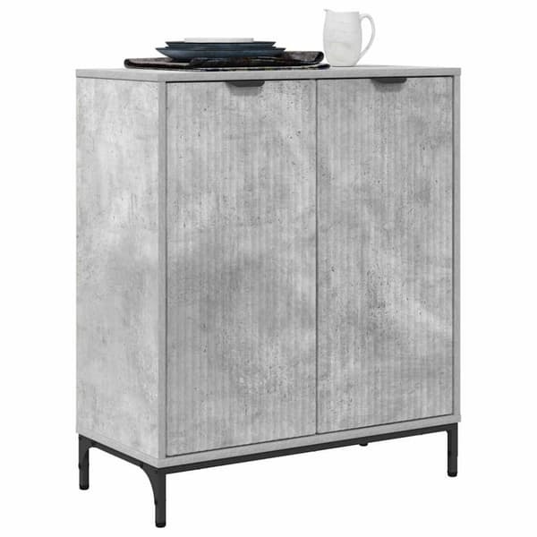 Sideboard Betonggrå 69,5 x 33 x 82 cm Konstruerat trä