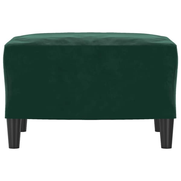 Fotpall mörkgrön 60x50x41 cm sammet