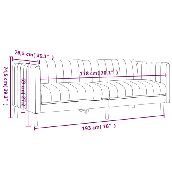 Soffgrupp 2 delar taupe tyg