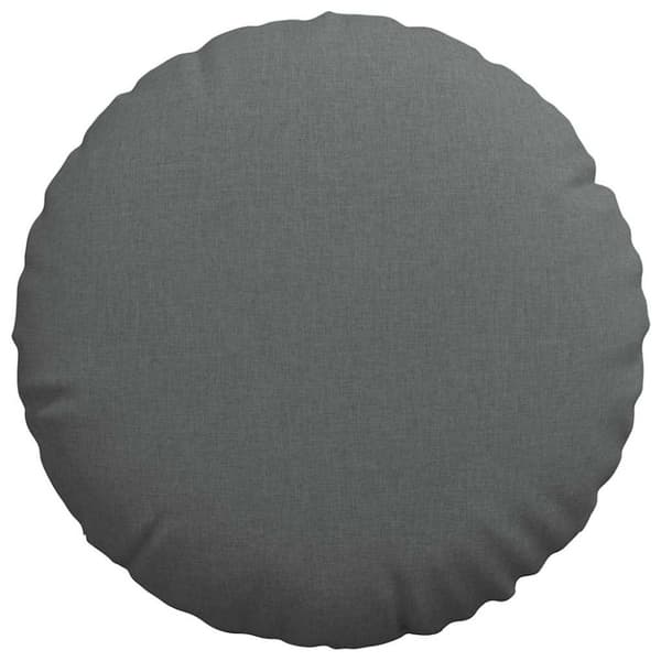 Sittkuddar 2 pcs Mörkgrå Ø60 x 21 cm tyg