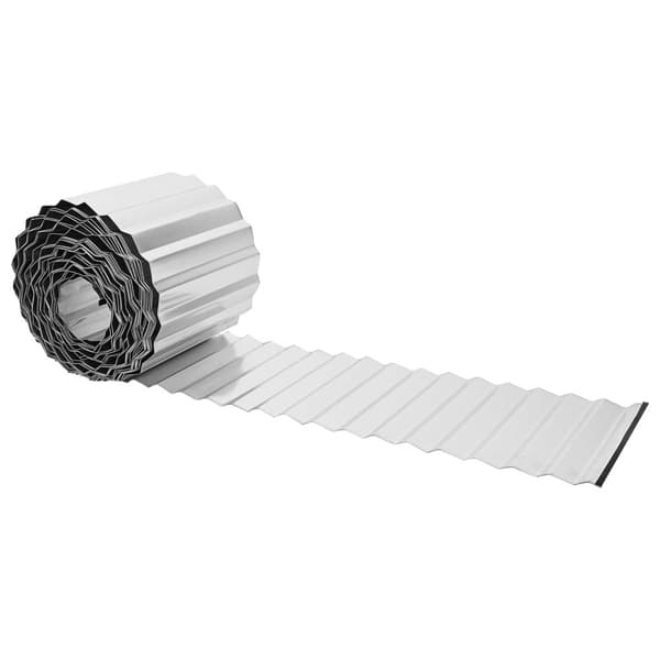 vidaxl Kant för gräsmatta 10 m x 30 cm Galvaniserat stål Silver