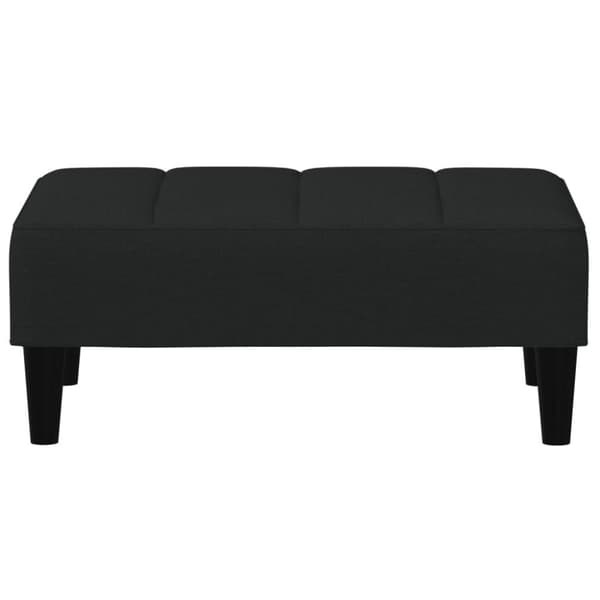 Fotpall svart 77x55x31 cm sammet