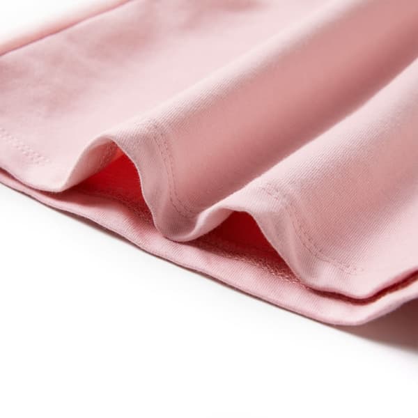 Barnklänning med dragsko ljus rosa 116