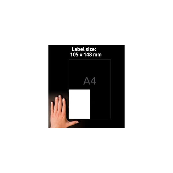 Etikett AVERY 105x148mm 400/fp