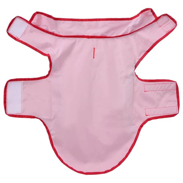 Regnrock för hundar med reflexer polyester röd m
