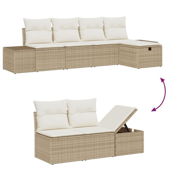 Soffset med kudde 6 pcs konstrotting
