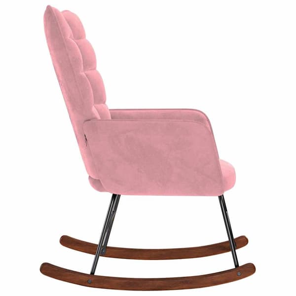 Gungstol rosa sammet