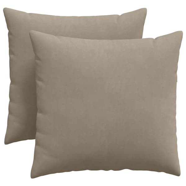 Sofakuddar 2 pcs Taupe 45 x 45 cm tyg