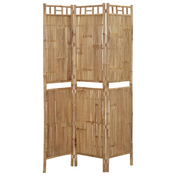 Rumsavdelare 3 paneler bambu 120x180 cm