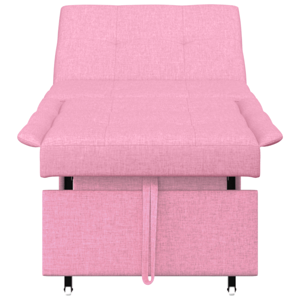 Pull Out Sofa Bed Rosa 194 x 50 x 82 cm tyg