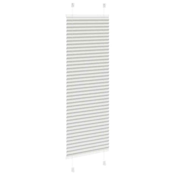 Plisserad persienn ljusgrå 50x150cm tyg bredd 49,4cm polyester