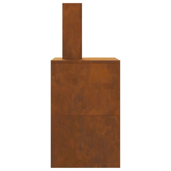 Eldstad Brun 60 x 40 x 96 cm Väderbeständig stål