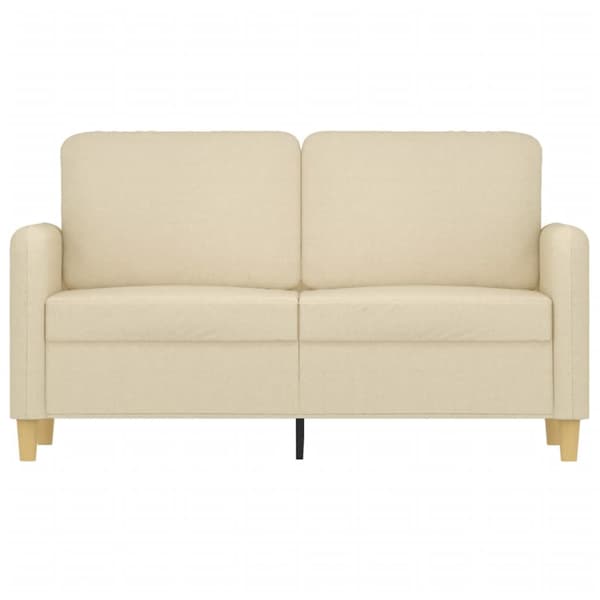 2-sitssoffa gräddvit 120 cm tyg
