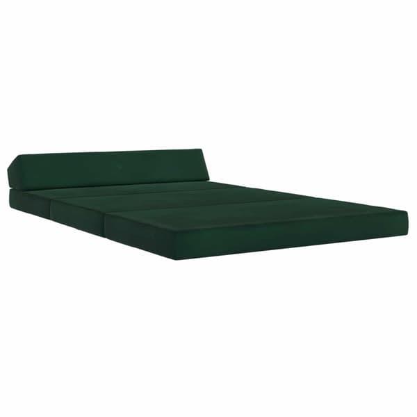 Fällbar Soffbed Mörkgrön 120 x 60 x 49 cm Tyg