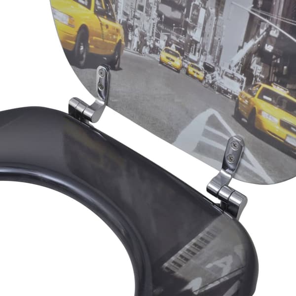 Toalettsitsar med lock 2 st MDF New York