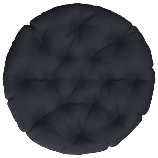 Hängstolskudde VIANEN 100% Polyester Mörkblå Ø 80 x 12 cm