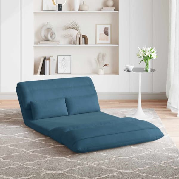 Golvstol Blå 110 x 82 x 55 cm Sammet