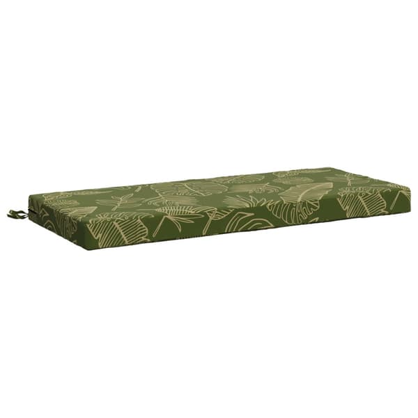 Bänk kudde SOEST 100% Polyester Bladdesign 110 x 50 x 8 cm