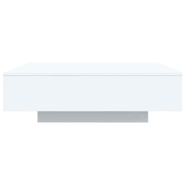 Soffbord med LED vit 100x100x31 cm