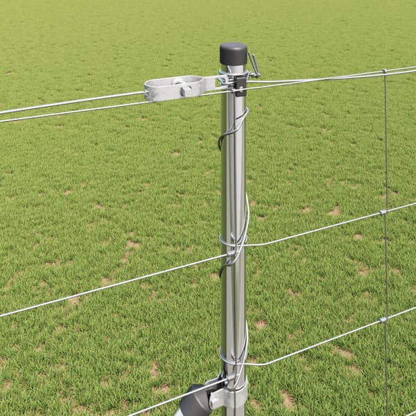 Stängselstolpe Galvaniserad 25 x 1,5 m Stål