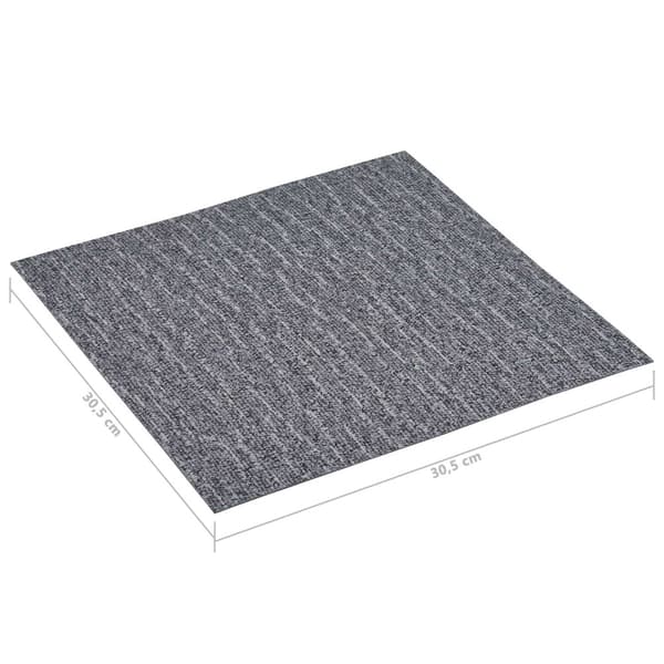 Golvplankor 55 pcs Grå 5,11 m² PVC