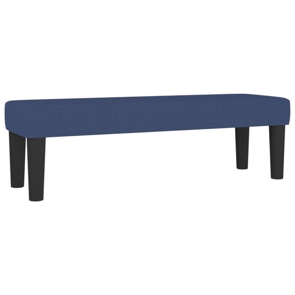 Ramsäng med madrass blå 200x200 cm tyg