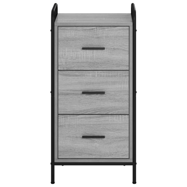 Sideboard Grå Sonoma 97 x 33 x 81 cm Konstruerat trä
