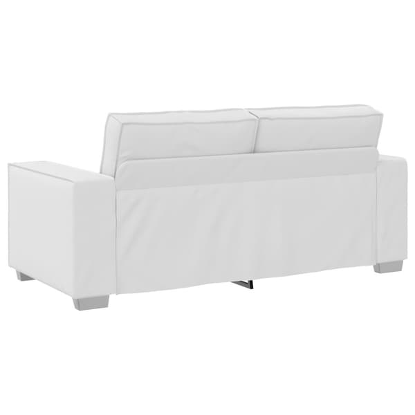 Tvåsitssoffa Vit 180 cm Konstläder