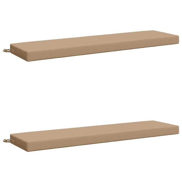 2-delade Bänk Kuddar SOEST 2 st 100% Polyester Sand
