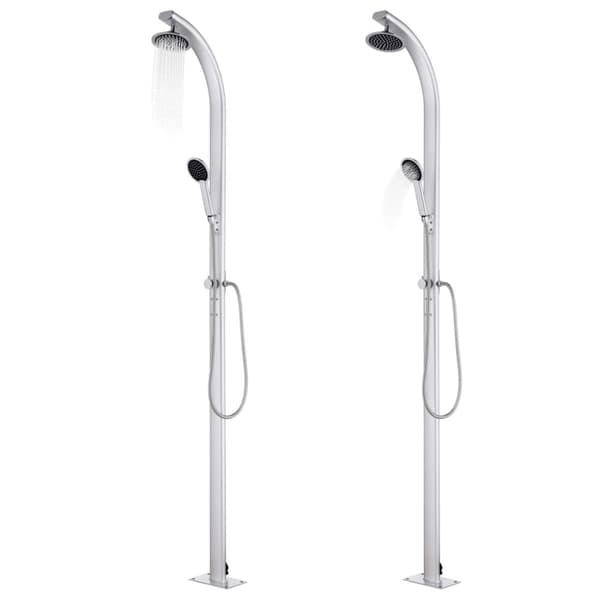 Trädgårdsdusch 215 cm aluminium