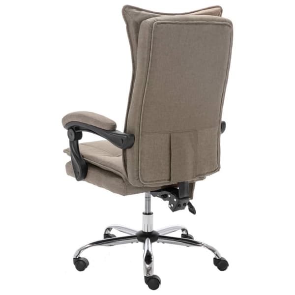 Massagekontorsstol taupe tyg