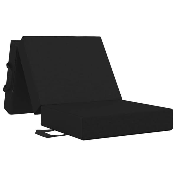 Fällbar Soffbed 75 x 63 x 45 cm Svart