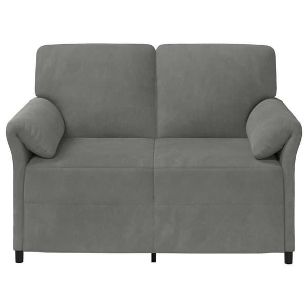 2-sits soffa Mörkgrå 138 x 83 x 95 cm Sammet