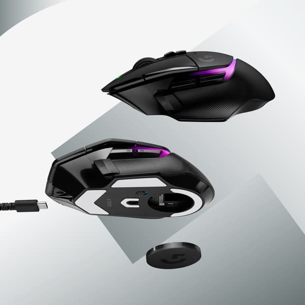 Logitech G G502 X Plus datormöss högerhand RF Trådlös Optisk 25600 DPI