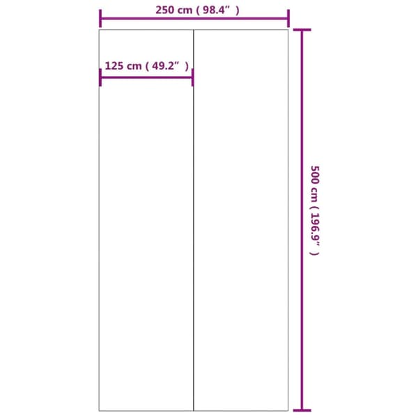 Bottenmatta ljusgrå 500x250 cm polyester geotextil