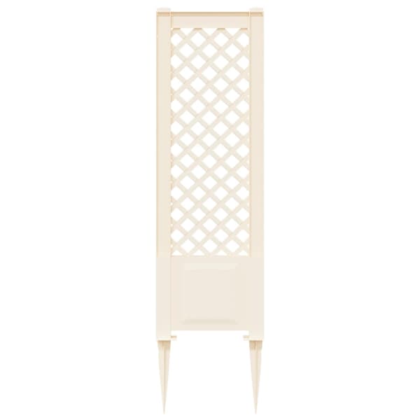 Trellis med spik Vit 43 x 6 x 165 cm PP
