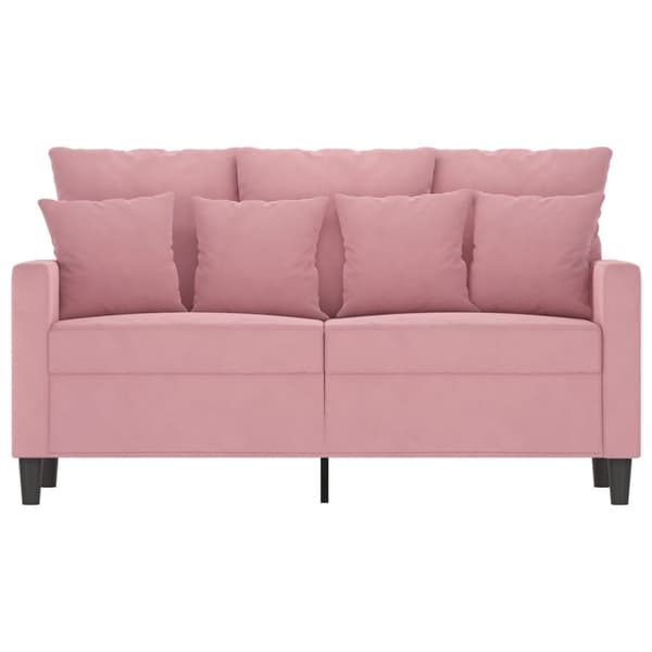 Soffa 2-sits rosa 120 cm sammet