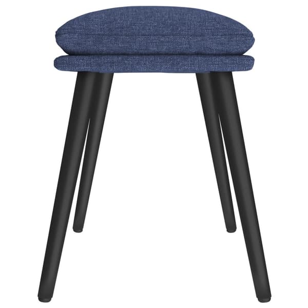 Fotpall blå 45x29,5x35 cm tyg